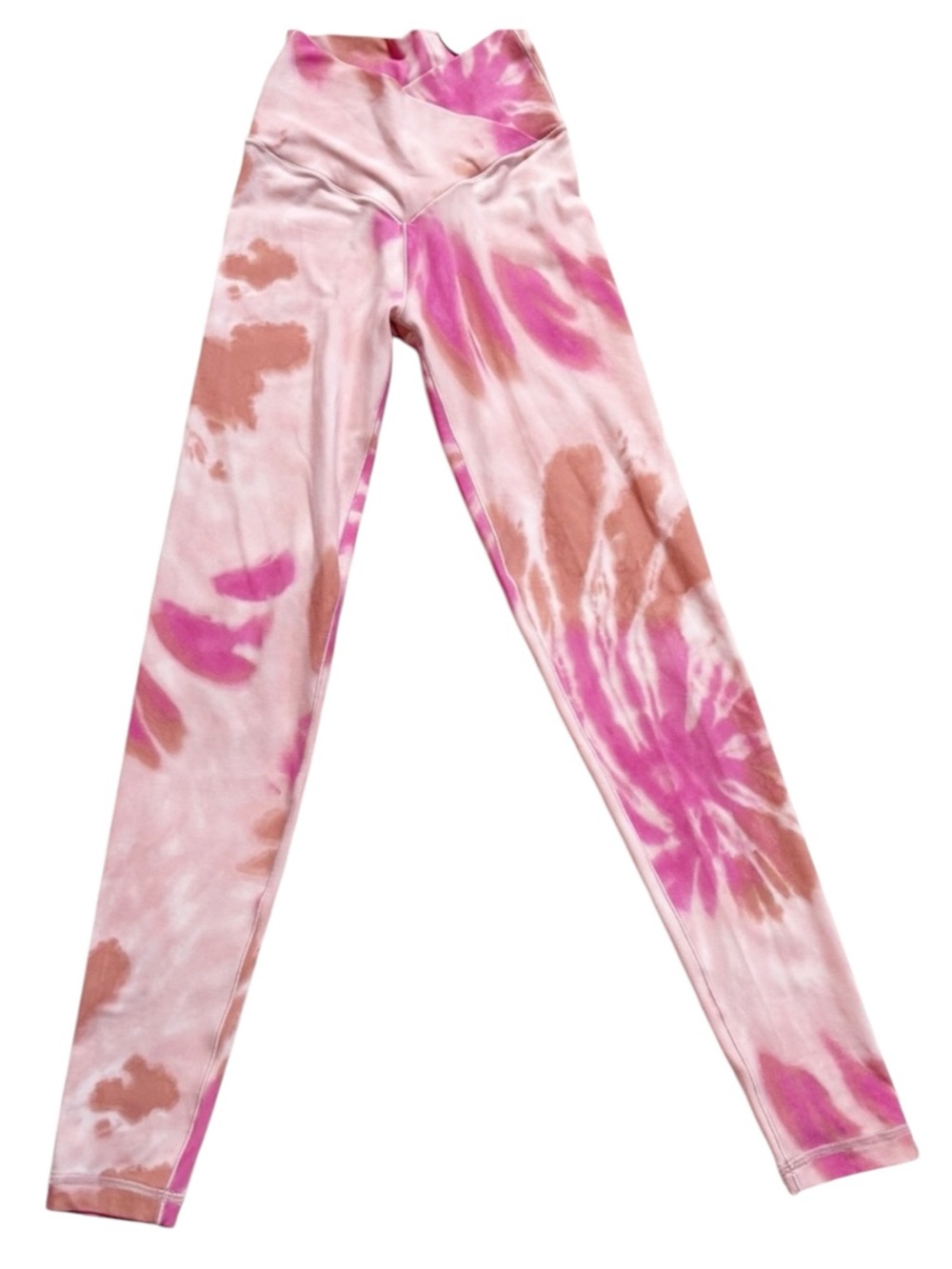 Aerie OFFLINE Real Me Tie Dye Leggings XS High Rise Crossover Waist NWT - Picture 1 of 6